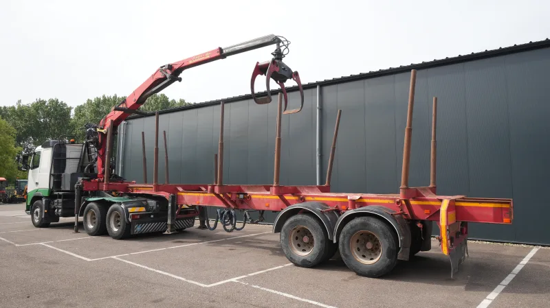 Volvo - FH 460 6x4 combi with Palfinger SRX 47 crane and log transport trailer