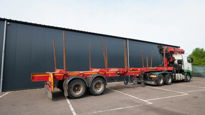 Volvo - FH 460 6x4 combi with Palfinger SRX 47 crane and log transport trailer