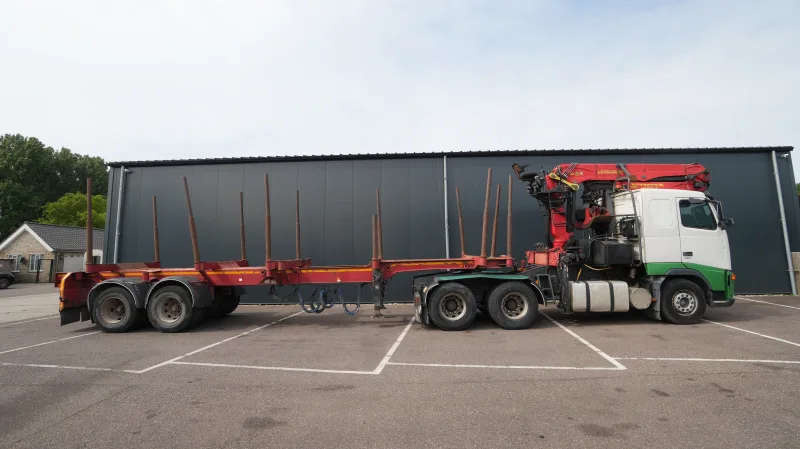 Volvo - FH 460 6x4 combi with Palfinger SRX 47 crane and log transport trailer