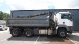 MAN - TGS 26.440 6x6 cable system tipper truck with palfinger Q 180Z crane