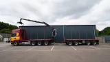 Scania - R 580 V8 8X4 LOGTRANSPORT COMBI WITH KESLA 2112 Z CRANE