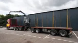 Scania - R 580 V8 8X4 LOGTRANSPORT COMBI WITH KESLA 2112 Z CRANE