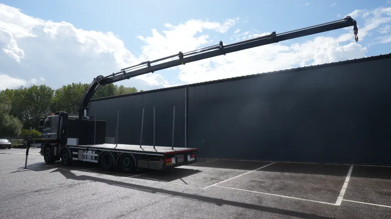 DAF - CF 480 8x2 Open box truck with Hiab X-Hiduo 228 E-5 Crane