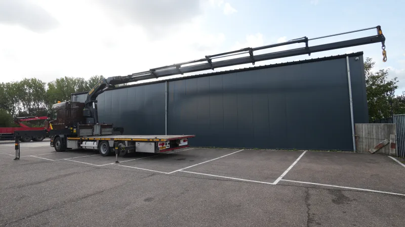 DAF - XF 460 6x2 flatbed truck with Palfinger PK 50002-EH Crane 510.600km