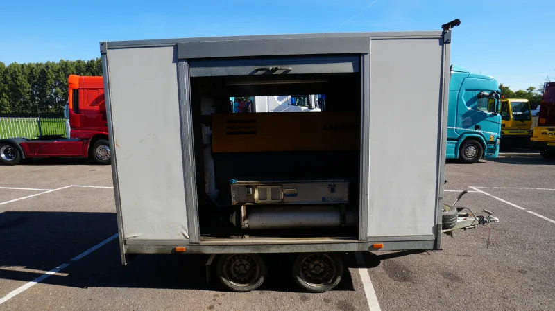 Hapert - 2 axle trailer with Atlas Copco XAHS37 compressor