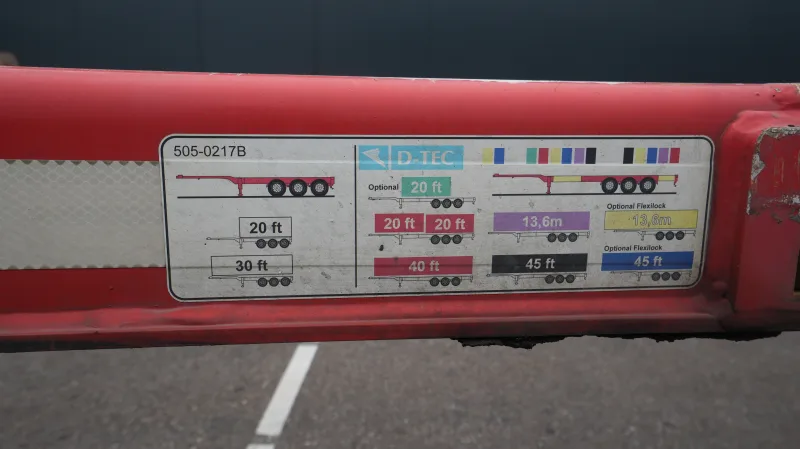 D-tec - VCC-01 FLEXITRAILER MULTI CONTAINER CHASSIS