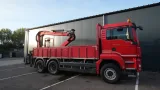 MAN - TGS 33.440 6x4 open box with Palfinger crane 