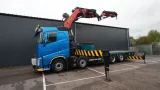 Volvo - FH 540 8x2 flatbed truck with Palfinger PK 92002 crane with PJ125E FLYJIB