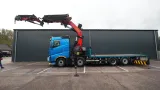 Volvo - FH 540 8x2 flatbed truck with Palfinger PK 92002 crane with PJ125E FLYJIB