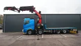 Volvo - FH 540 8x2 flatbed truck with Palfinger PK 92002 crane with PJ125E FLYJIB